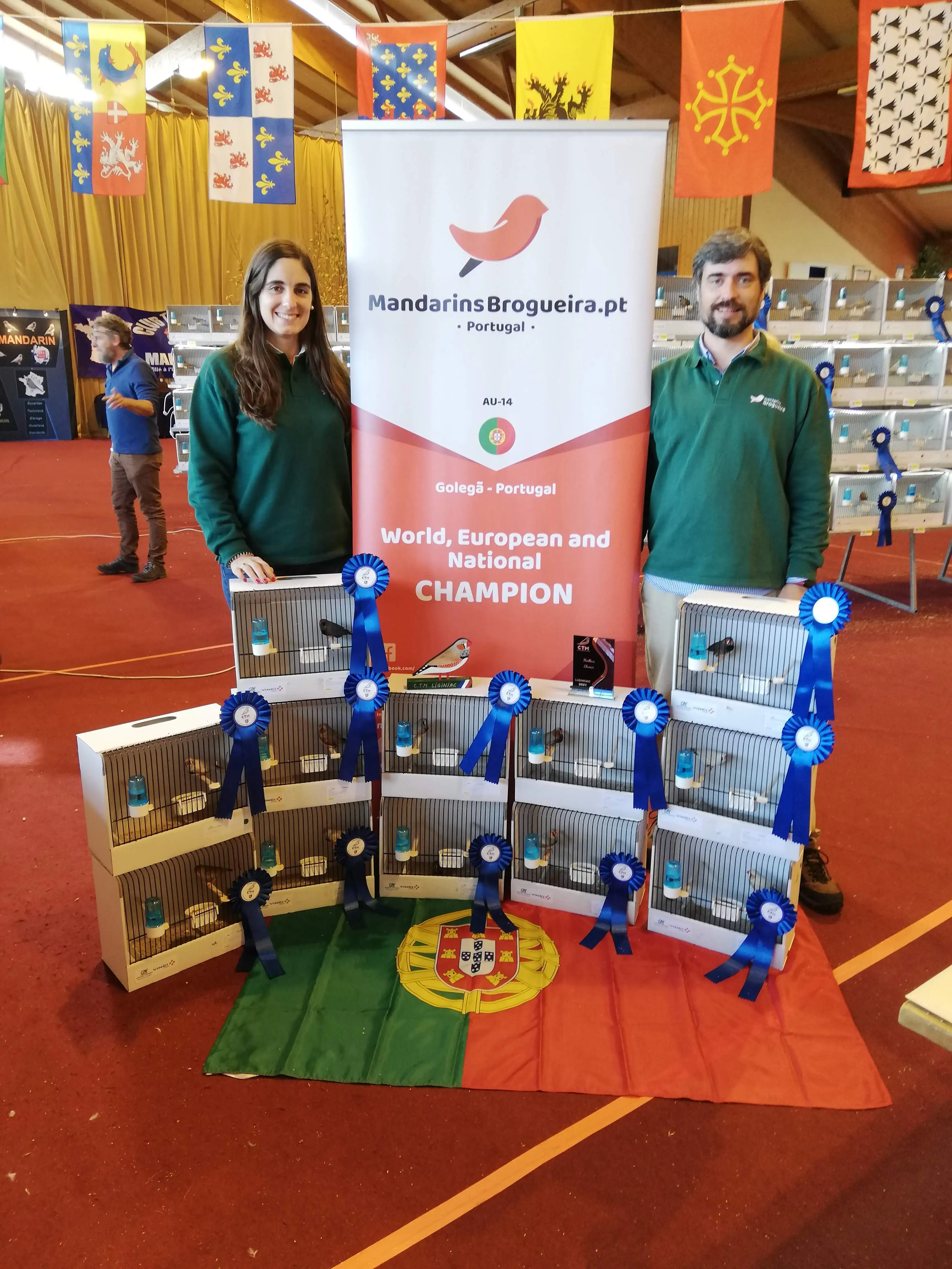 Participação dos Mandarins Brogueira, no Campeonato Nacional Francês, dedicado ao madarim em Liginiac, França.