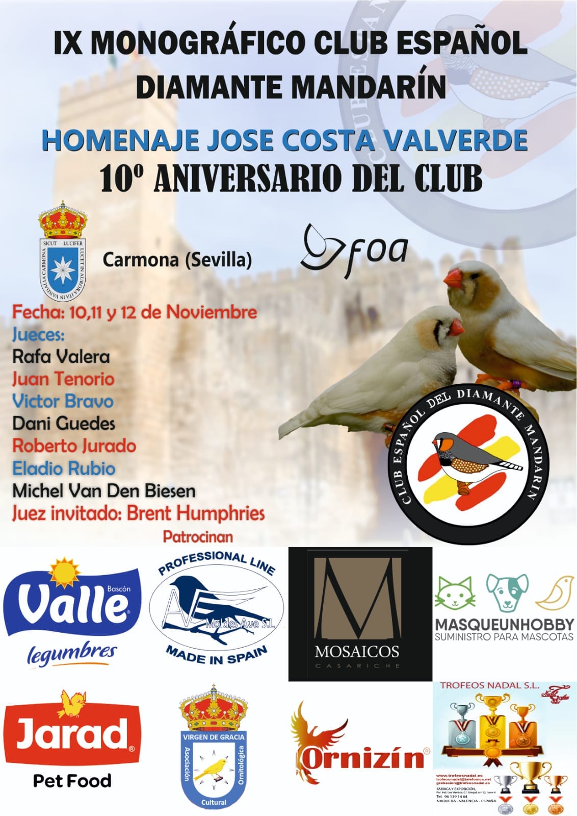 IX Monográfico do Clube Espanhol do Diamante Mandarim